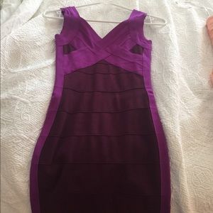 Express blocked bodycon dress